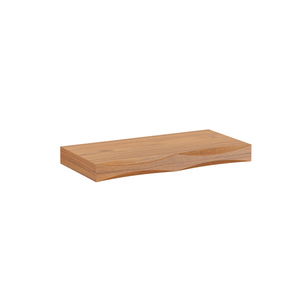 Wandregal Holz HYLLE 2er Set 40 x 19 x 4 cm natur