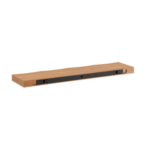 Wandregal Holz HYLLE 2er Set 80 x 19 x 4 cm natur
