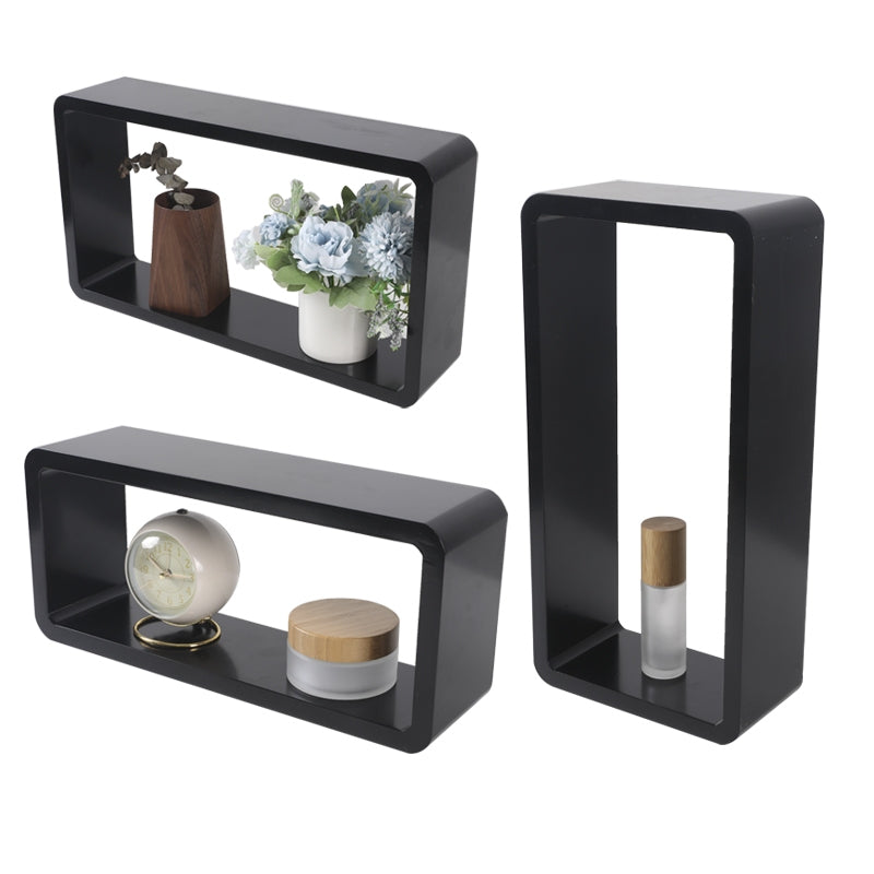 Wandregal NOVA 3er Set schwarz