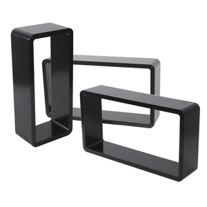Wandregal NOVA 3er Set schwarz