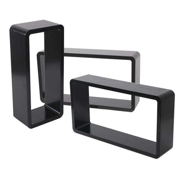 Wandregal NOVA 3er Set schwarz