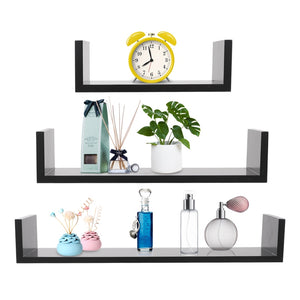 Wandregal PINA 3er Set schwarz