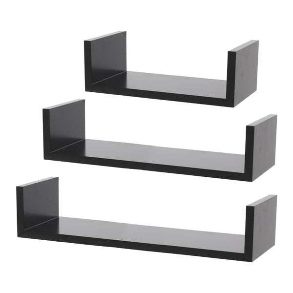 Wandregal PINA 3er Set schwarz