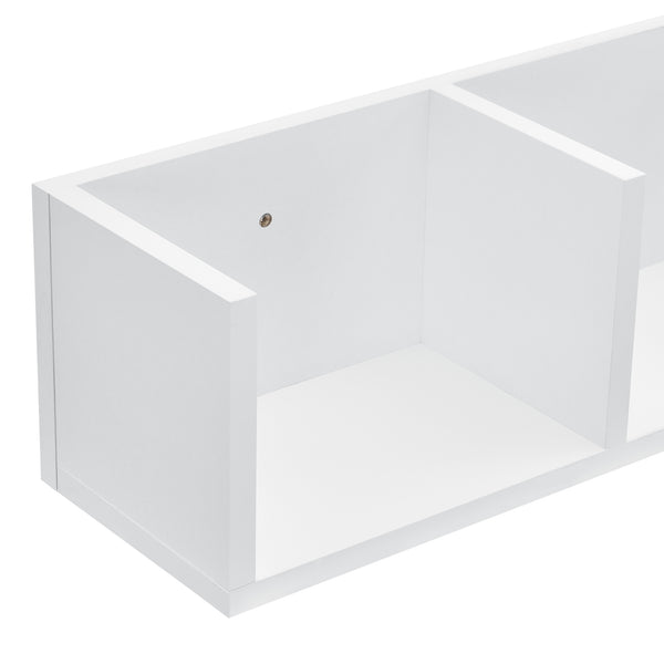 Mensola da parete Isua 75x17x17cm bianca