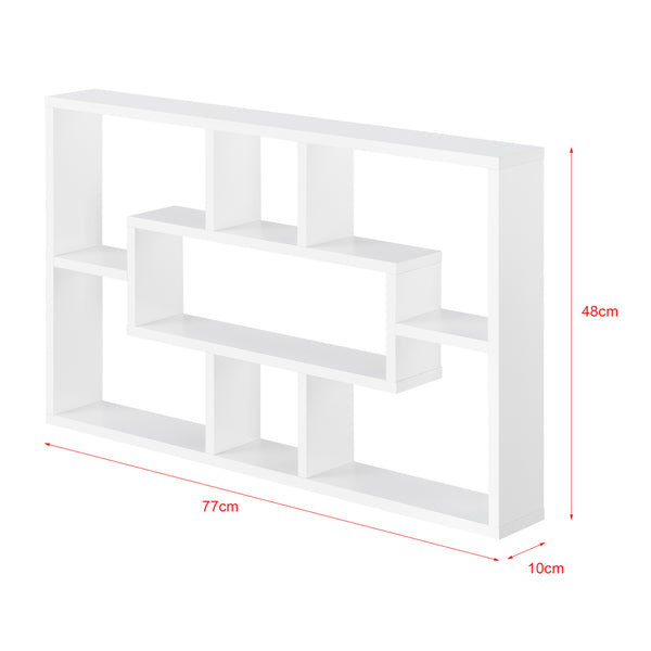 Wandregal Memphis Weiss 77x10x48cm