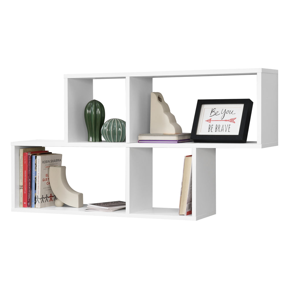 Mensola da parete Nashville White 100x19,5x53cm