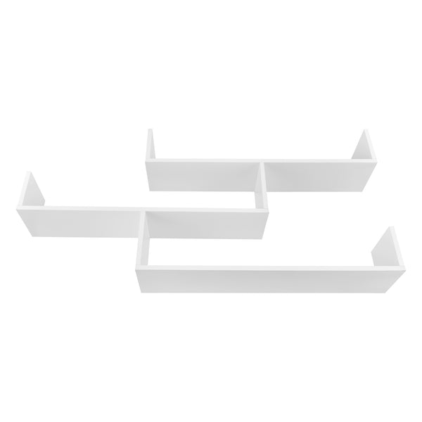 Wandregal Grimstad 119x18x55cm Weiss
