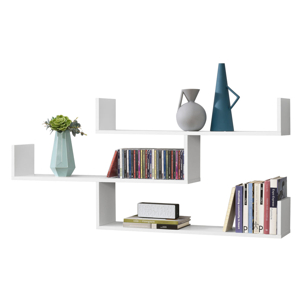 Mensola da parete Grimstad 119x18x55cm Bianco