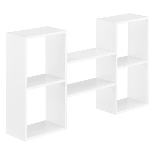 Wandregal Jacksonville Weiss 101x18x60cm mit 5 Ablagen