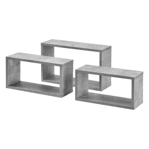 Wandregal Charleston 3er Set Betonoptik
