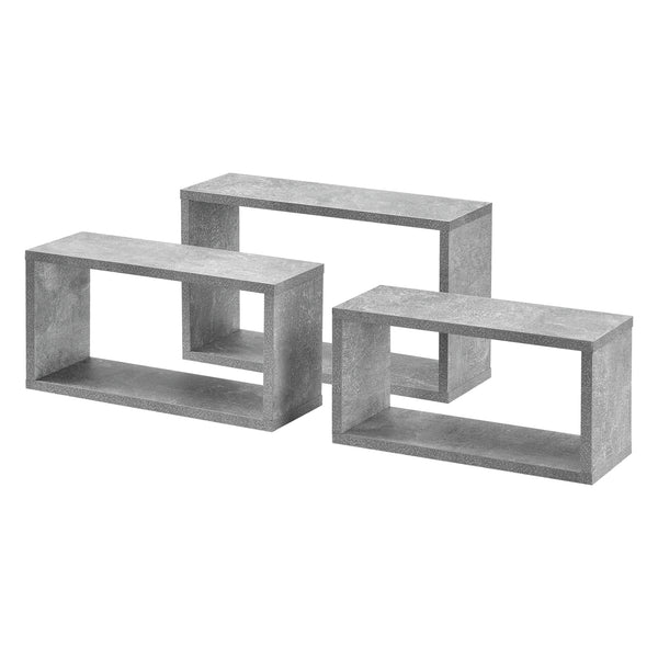 Wandregal Charleston 3er Set Betonoptik