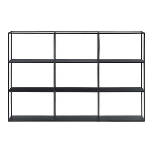 Wandregal Orlando Schwarz 160x18x110cm