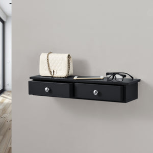 Mensola da parete Kansas City White 10x60x15cm con cassetti