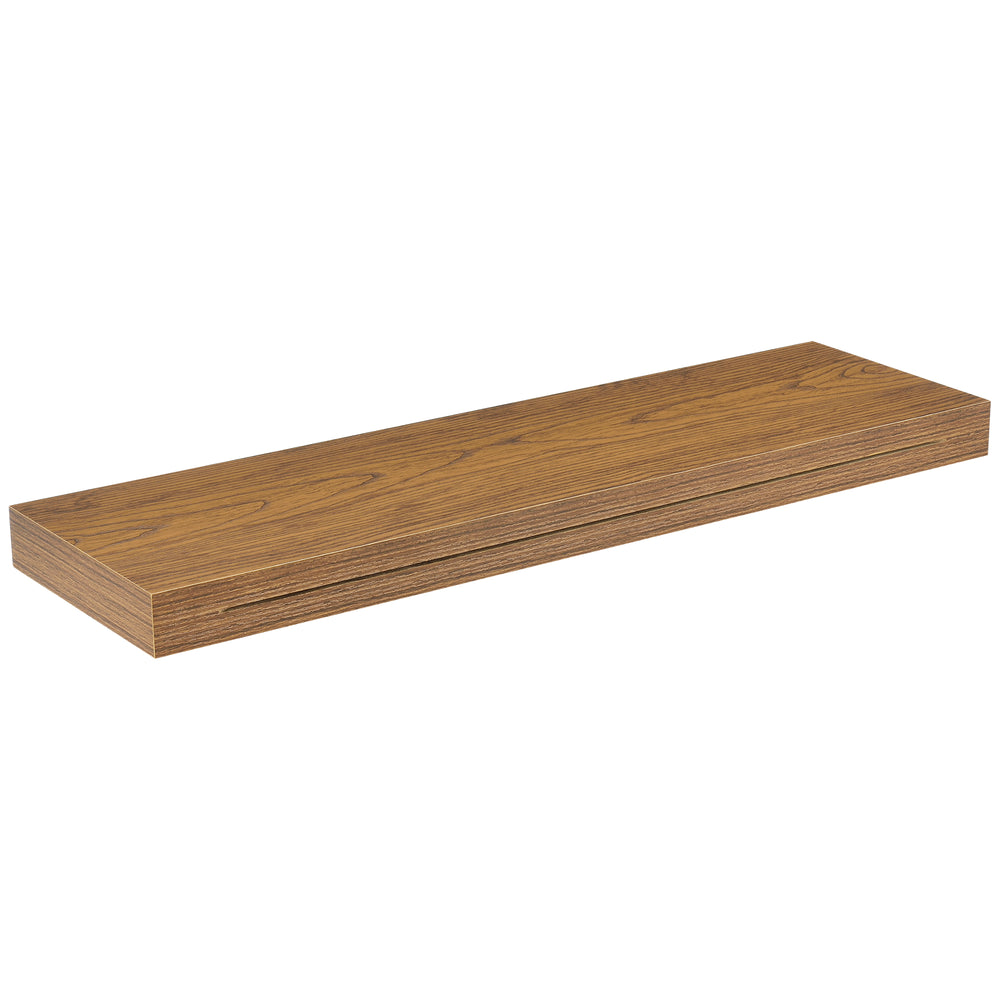 Mensola da parete 80x23,5x5 con asola in imitazione noce