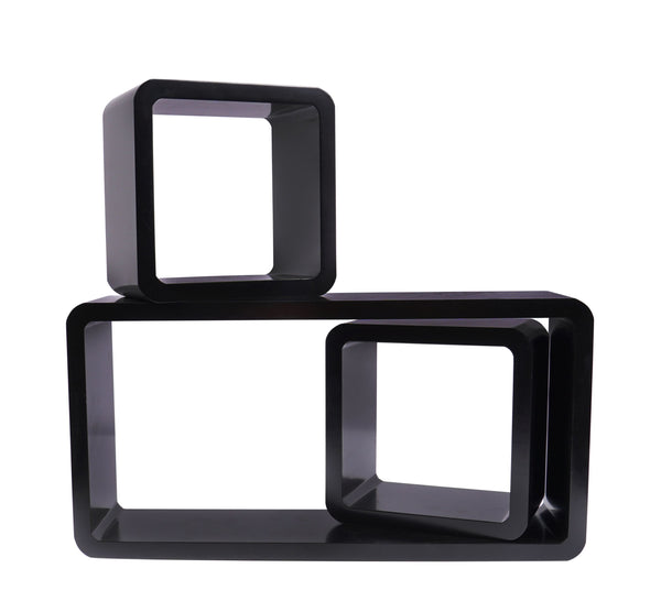 Wandregal SOLA 3er Set schwarz