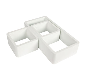 Wandregal SOLA 3er Set weiss