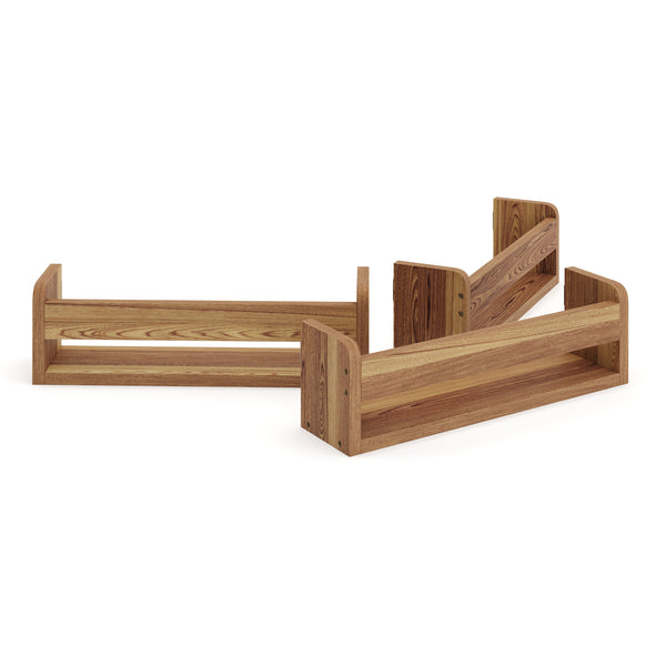 Wandregal VIVIEN 3er Set braun