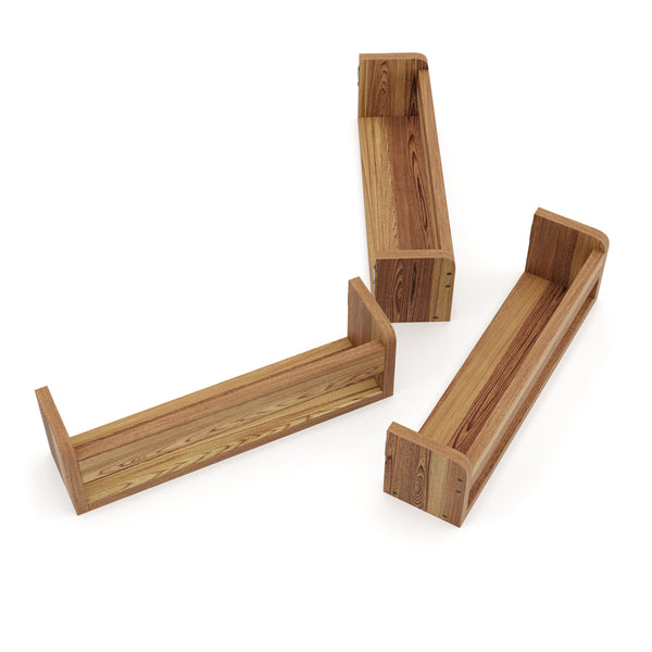 Wandregal VIVIEN 3er Set braun