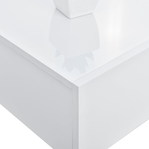 Wandregal Madison 2er Set Weiss Hochglanz 46x30x15cm