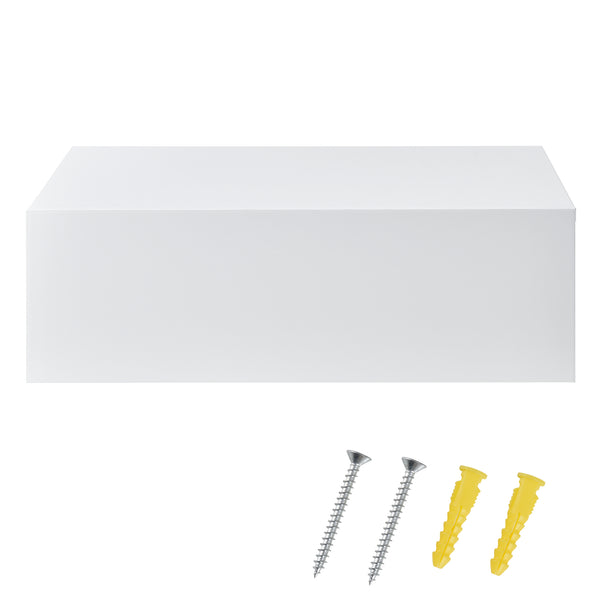 Wandregal Madison 2er Set Weiss Hochglanz 46x30x15cm