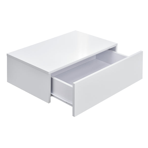 Wandregal Madison 2er Set Weiss Hochglanz 46x30x15cm