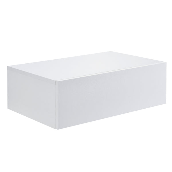 Wandregal Madison 2er Set Weiss Hochglanz 46x30x15cm