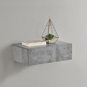 Wandregal Madison 2er Set Beton-Optik/Dunkelgrau 46x30x15cm
