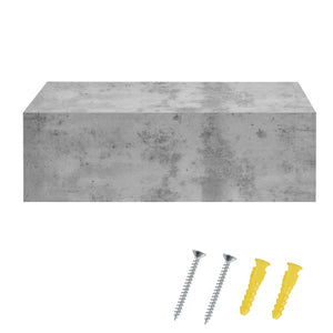Wandregal Madison mit Schublade Beton-Optik 46x30x15cm