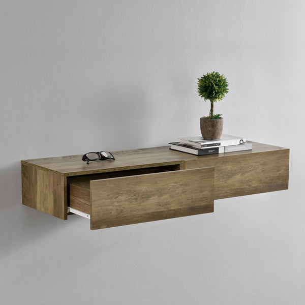 Wandregal Madison 2er Set Holzfarben 46x30x15cm