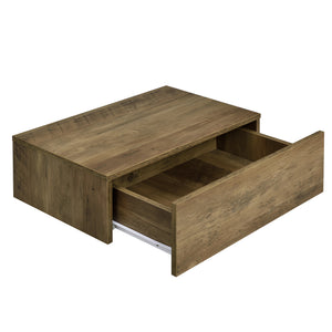 Wandregal Madison 2er Set Holzfarben/Weiss Matt 46x30x15cm