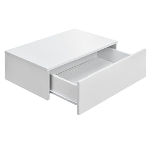 Wandregal Madison 2er Set Holzfarben/Weiss Matt 46x30x15cm