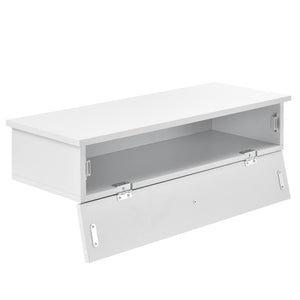 Wandregal Lincoln Weiss 2er Set mit Staufach
