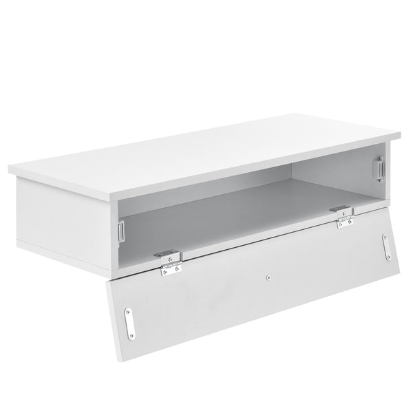 Wandregal Lincoln Weiss 2er Set mit Staufach