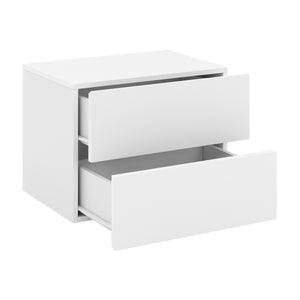Wandregal ISOLDE 2 Schubladen 40 x 30 x 29 cm weiss