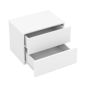 Wandregal ISOLDE 2 Schubladen 40 x 30 x 29 cm weiss
