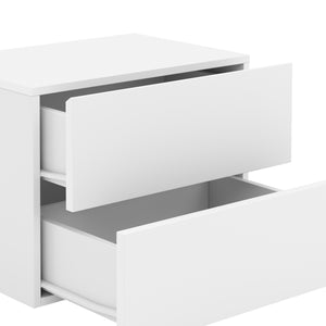Wandregal ISOLDE 2 Schubladen 40 x 30 x 29 cm weiss