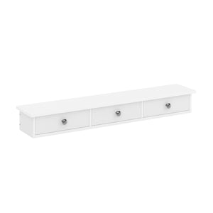 Wandregal SABRINA 3 Schubladen 80 x 15 x 10 cm weiss