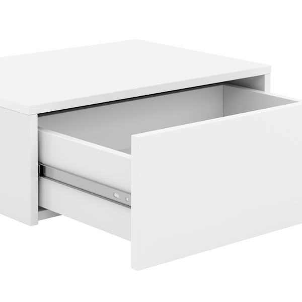 Wandregal FREYLYNN 1 Schublade 42 x 30 x 15 cm weiss