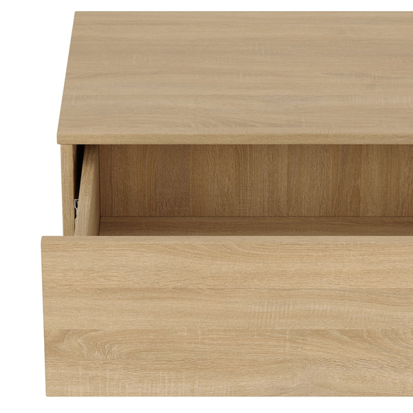 Wandregal mit Schublade OTIS 2er Set hellbraun
