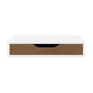Wandregal ODETTE 1 Schublade 40 x 25 x 8 cm weiss/natur