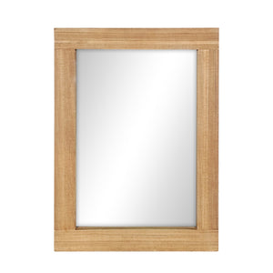 Specchio da parete in legno, 46 ​​x 61 cm, finitura naturale