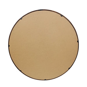 Specchio da parete rotondo in legno, 76 cm, finitura naturale