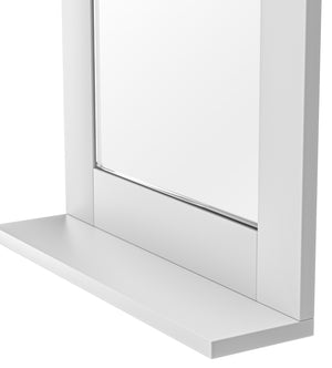 Wandspiegel mit Ablage weiss