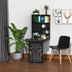 Wandtisch Wandklapptisch Schreibtisch mit Tafel 60x945x147cm