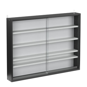 Hängevitrine ELEANOR 80 x 10 x 60 cm schwarz/weiss