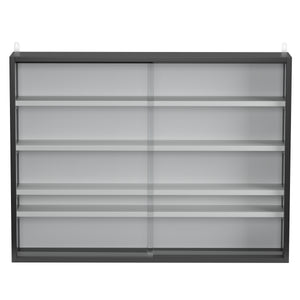 Hängevitrine ELEANOR 80 x 10 x 60 cm schwarz/weiss