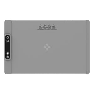 Warmhalteplatte elektrisch rollbar 62 x 38 cm grau