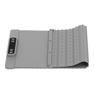 Warmhalteplatte elektrisch rollbar 62 x 38 cm grau