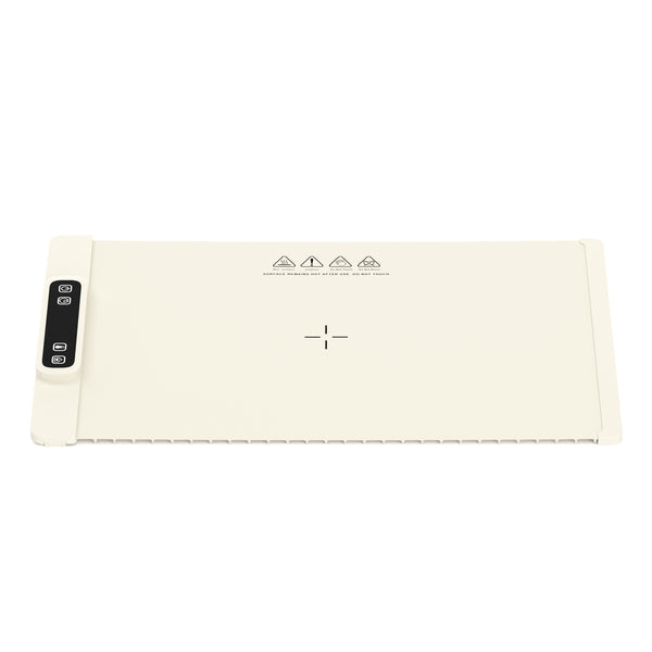 Warmhalteplatte elektrisch rollbar 62 x 38 cm beige