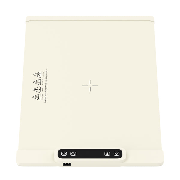 Warmhalteplatte elektrisch rollbar 62 x 38 cm beige